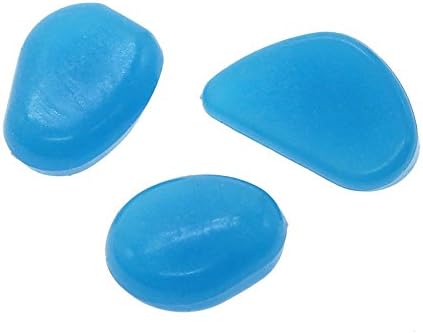 Oubest Fish Tank Rocks Glow Blue/Glow in The Dark Pebbles for Garden/Fish Tank/Aquarium/Plant Pots/Bonsai Walkway/Driveway 200pcs