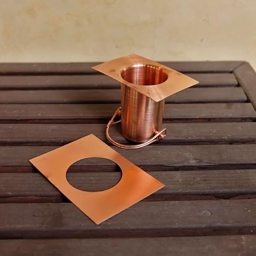 Nutshell Stores Flower Cups Rain Chain - Copper - 19 Feet