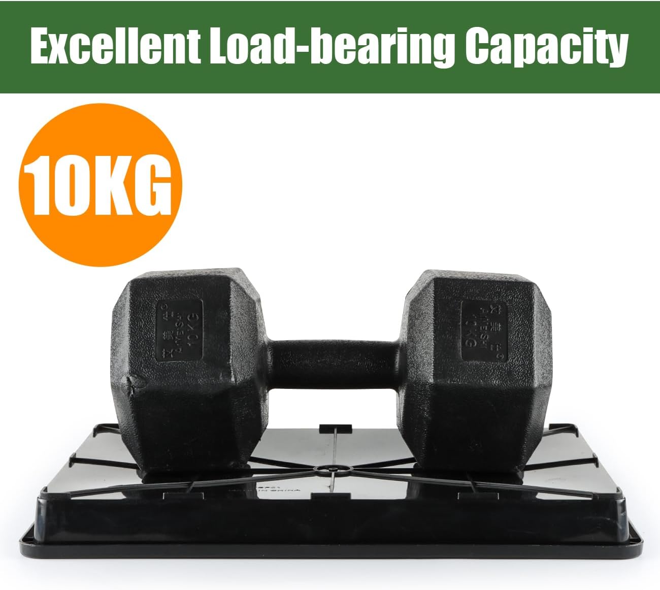 10 Pack Nursery Pots Trays (17"x11"x2"), Plastic Flat Seed Starter Trays, Durable Carrying Seedling Starter Tray, Reusable Tray for Planting and Collecting Drainage Water (Black)