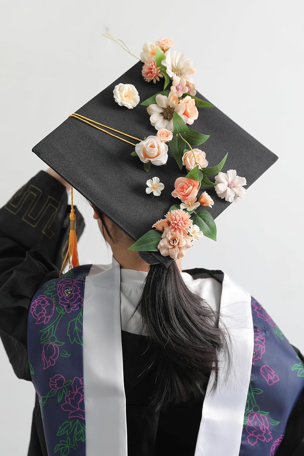 Serra Flora Faux Flower Heads Mini Artificial Flower Heads Fake Flowers Multicolor Small Silk Daisy Peony Flower Heads for Craft Garland Wedding Party DIY Home Decoration