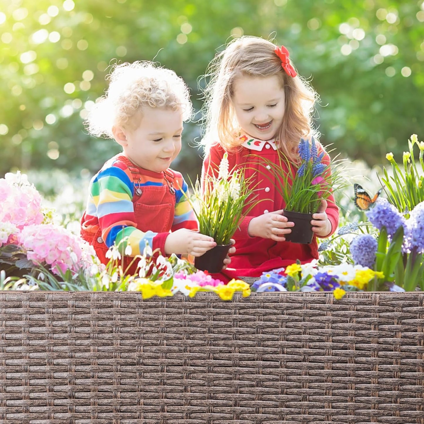 WONDER GARDEN Raised Garden Bed-Planter Box - Raised Garden Beds Outdoor for Vegetables Flower Herb Backyard Patio