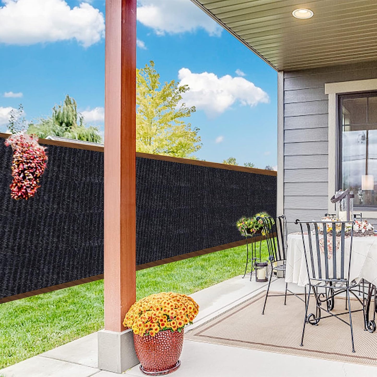 QLOFEI Shade Cloth - for Plants Greenhouse, 70% Sunblock Shade Sails -for Outdoor Garden Pergola Patio Lawn Sun Shade Cloths for Kennel Chicken Coop Easier to Hang Plant Shade Net Cover