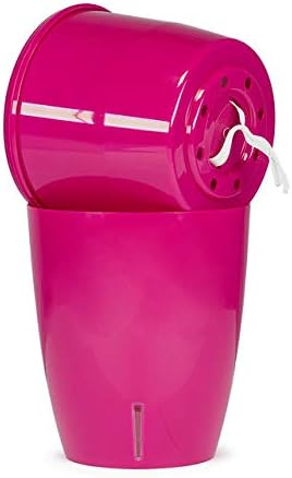 Santino 4.9 Inch ORCHIDEA Self Watering Pots for Orchids in Sand (Set of 3) - Decorative Wicking Planter with w/Great Aerification, Drainage and Water Level Indicator