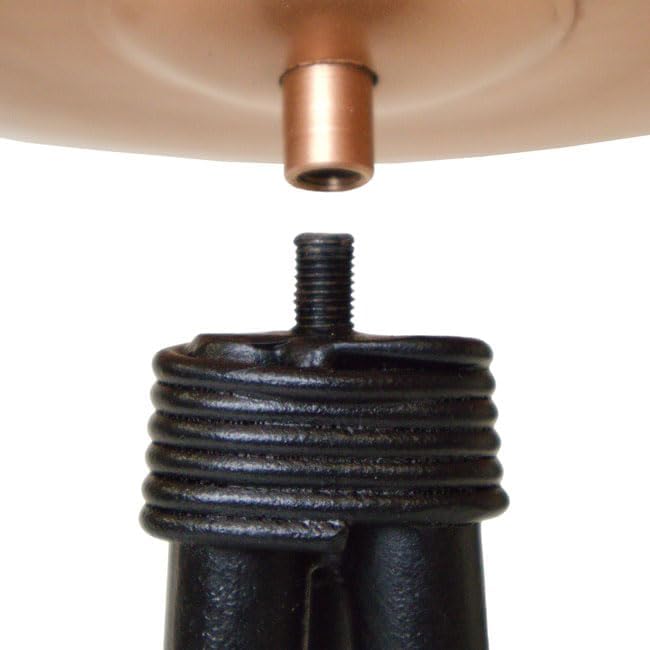 Achla Metal Bird Bath with Tripod Stand, Copper Plated