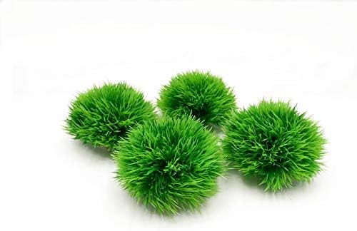 BEGONDIS 4Pcs Aquarium Decorations Fish Tank Artificial Green Water Plants Made of Soft Plastic