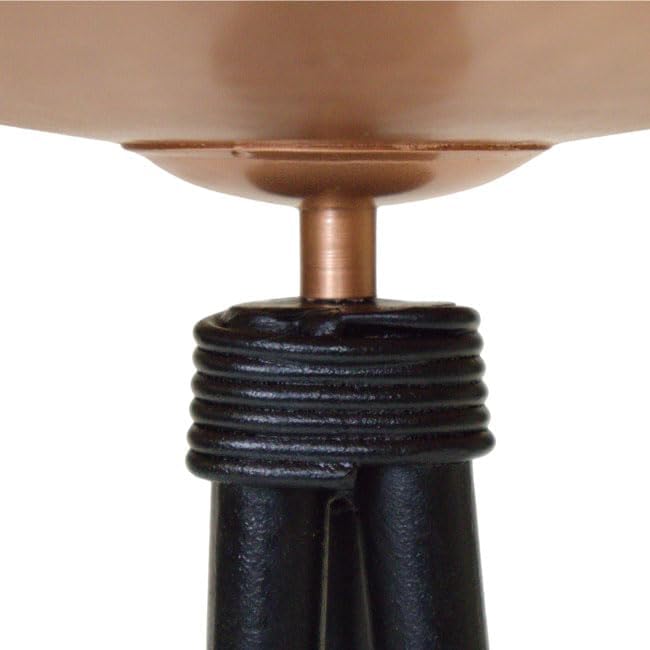 Achla Metal Bird Bath with Tripod Stand, Copper Plated