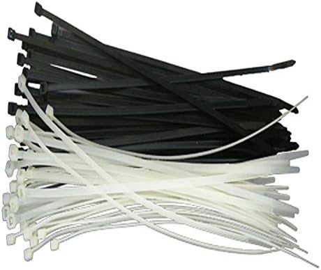 4 Inch White Zip Ties (1000 Pieces), 18lb Strength, Nylon Cable Wire Ties