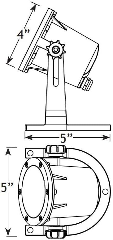 VOLT 12V Brass 3-in-1 IP68 Underwater Light (Bronze) & Adjustable 5W 2700K Warm White MR16 LED Bulb for Low Voltage Outdoor Lighting