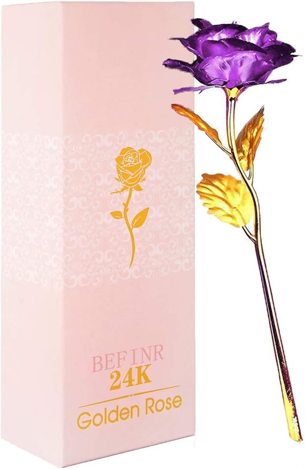 Mothers Day Mom Gifts for Women Birthday Gifts for Women Galaxy Rose Glass Flowers Forever Eternal Roses Artificial Flowers Gifts for Grandma Wife Daughter