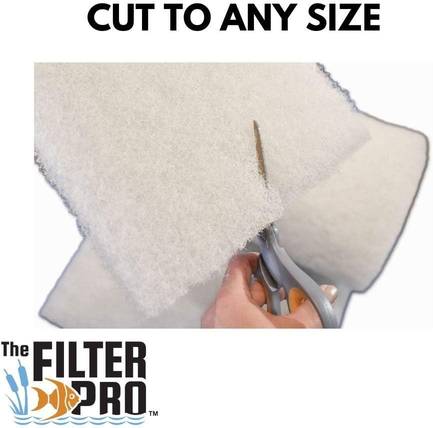 Beige Coarse Filter Media, 2" Thick, 28" x 120" Roll, Perfect for Aquariums, Ponds or Water Gardens, Made in USA