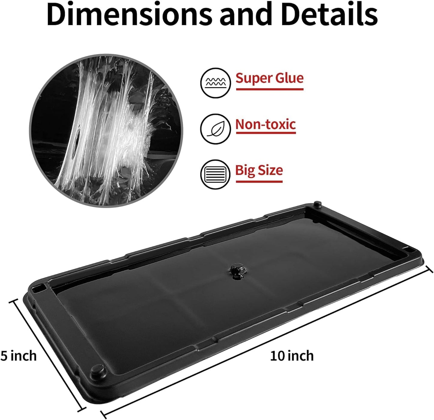 LULUCATCH Mouse Traps 14 Pack, Heavy Duty Mouse Traps Indoor for Home, Rat Trap for Mice & Snakes with Non-Toxic Glue, Large Mice Traps Indoor, Pet Safe Pest Control