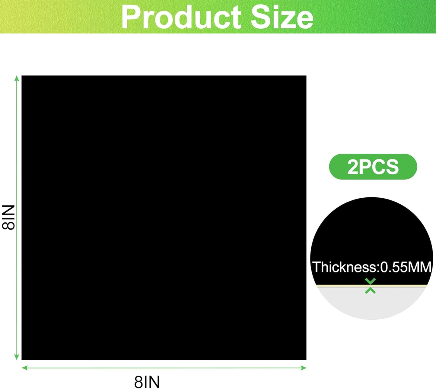 ToLanbbt 2PCS Pond Liner Repair Patch, 8'' x 8'' Self Adhesive Waterproof EPDM Liner Repair Patch Kit Thickened Rubber Pond Seam Peel and Stick Seam Kit for EPDM Garden Cover