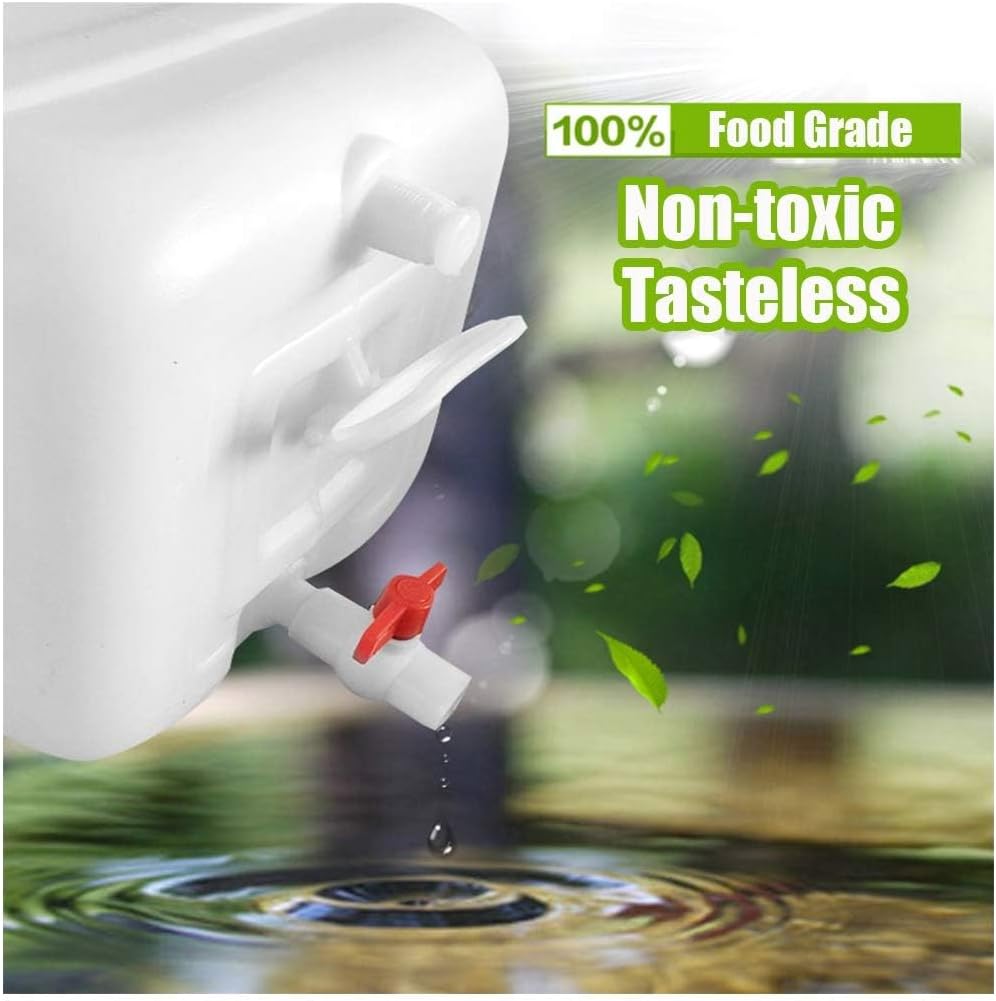 Water Storage Tank for Camping, Plastic Water Containers with Spigot for Emergency Water Storage Household Outdoor Camping Hiking Self-Driving Tour(Size:110L)