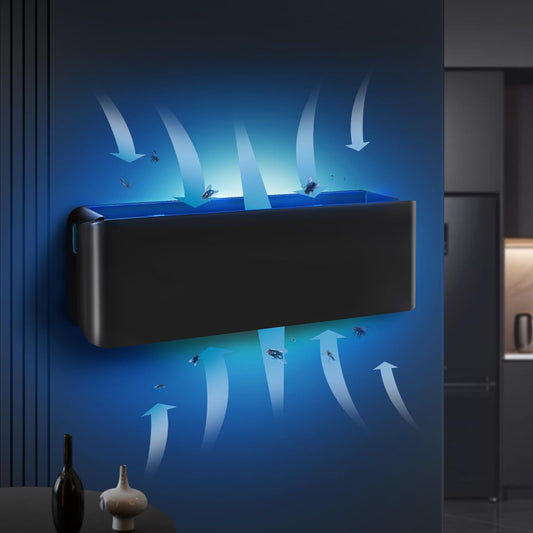 UV Fly Light Trap Indoor for Home Gnat Traps for House, Wall Sconce Fly Light Bug Catcher for Kitchen House & Restaurant Fruit Flies Garage & Warehouse