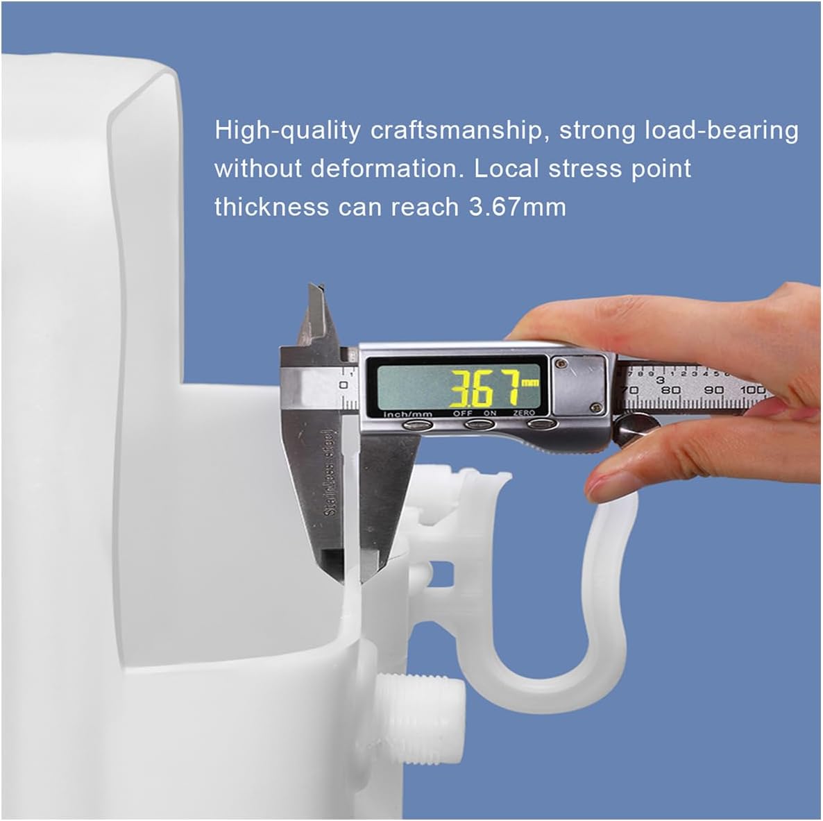 Plastic Water Tank 25L/35L/50L/80L/110L/200L Water Container，Rain Water Tank，Food-Grade Rectangular Thickened Water Tower with Faucet for Household Water Storage(Size:25L)