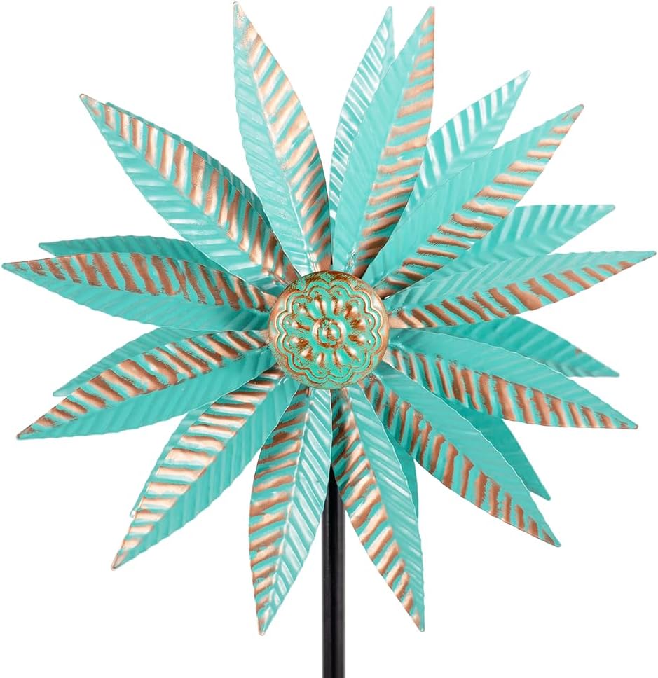 Wind Spinners Outdoor,Garden Windmill for Yard 57.9 Inches Metal Kinetic Wind Spinner for Outdoor Garden Patio Yard Decor