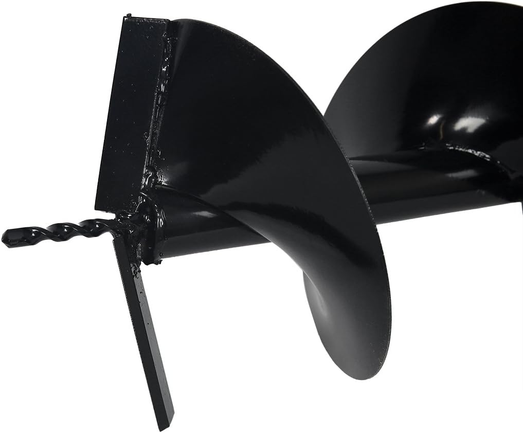 XtremepowerUS Replacement Auger Digging Bit 10" For Post Holes Earth Digger Planting Drill 3/4" Shaft Size Fence Hole Digging Bit