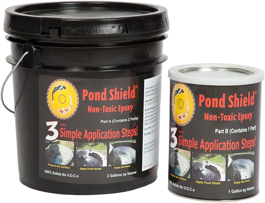 Pond Armor SKU-TAN-3GA Non-Toxic Pond Shield Epoxy Paint, 3-Gallon, Tan, 384 Fl Oz (Pack of 1)