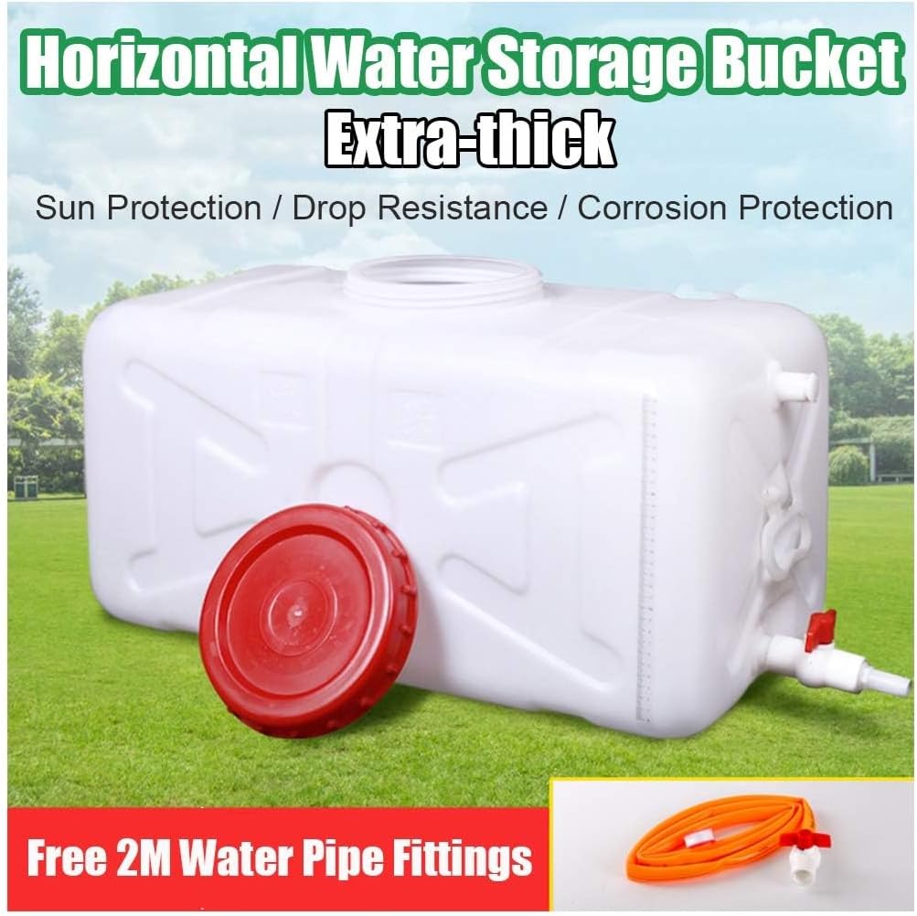 Water Storage Tank for Camping, Plastic Water Containers with Spigot for Emergency Water Storage Household Outdoor Camping Hiking Self-Driving Tour(Size:30L)