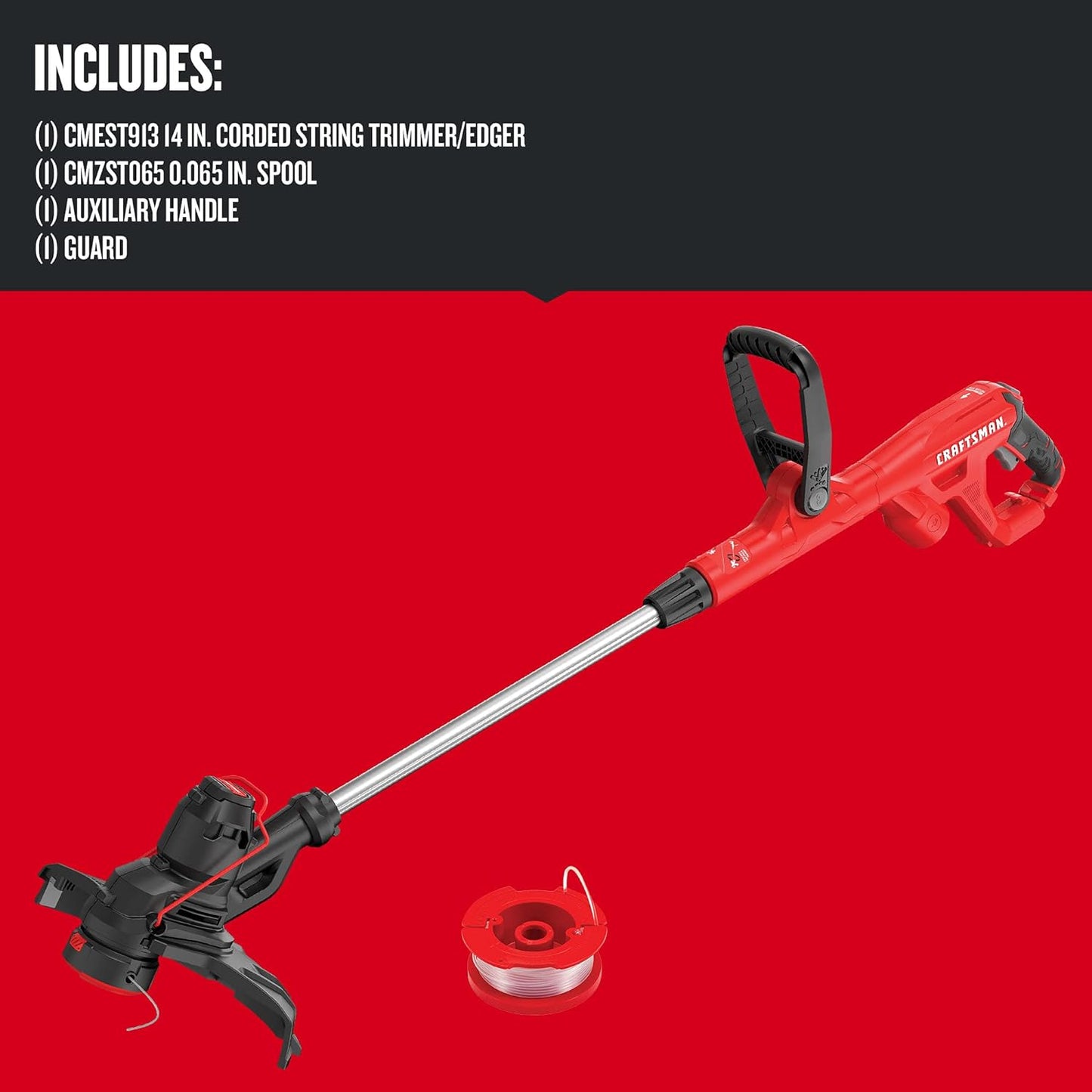 Craftsman WEEDWACKER® String Trimmer (CMEST913) and Weed Warrior Pulverizer Twist Universal Trimmer Line