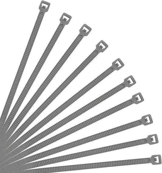 XINGO 8 Inch Silver Cable Zip Ties (500 Pack), 40 Lbs Tensile Strength-Heavy Duty, Self-Locking Nylon Plastic Nylon Wire Ties for indoor and outdoor use