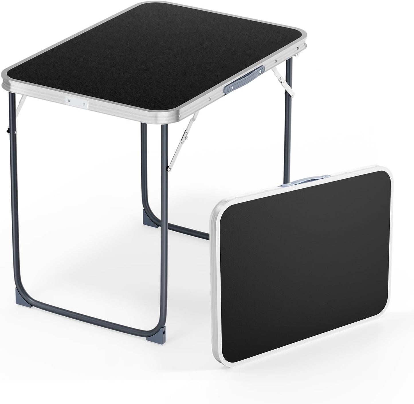 VINGLI 2.3FT Small Camping Table，Portable Camping Table with Carrying Handle, Picnic Table Foldable Table Essentials for Indoor Outdoor