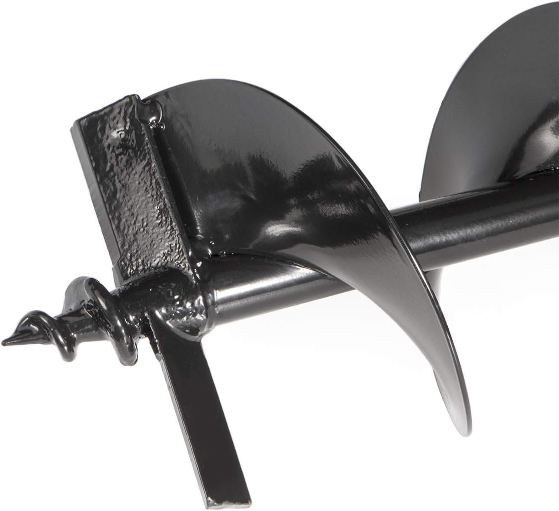 XtremepowerUS Replacement Auger Bit 6" inch for Post Holes Earth Digger Planting Drill Fence Hole Maker Machine Shaft Size 3/4"