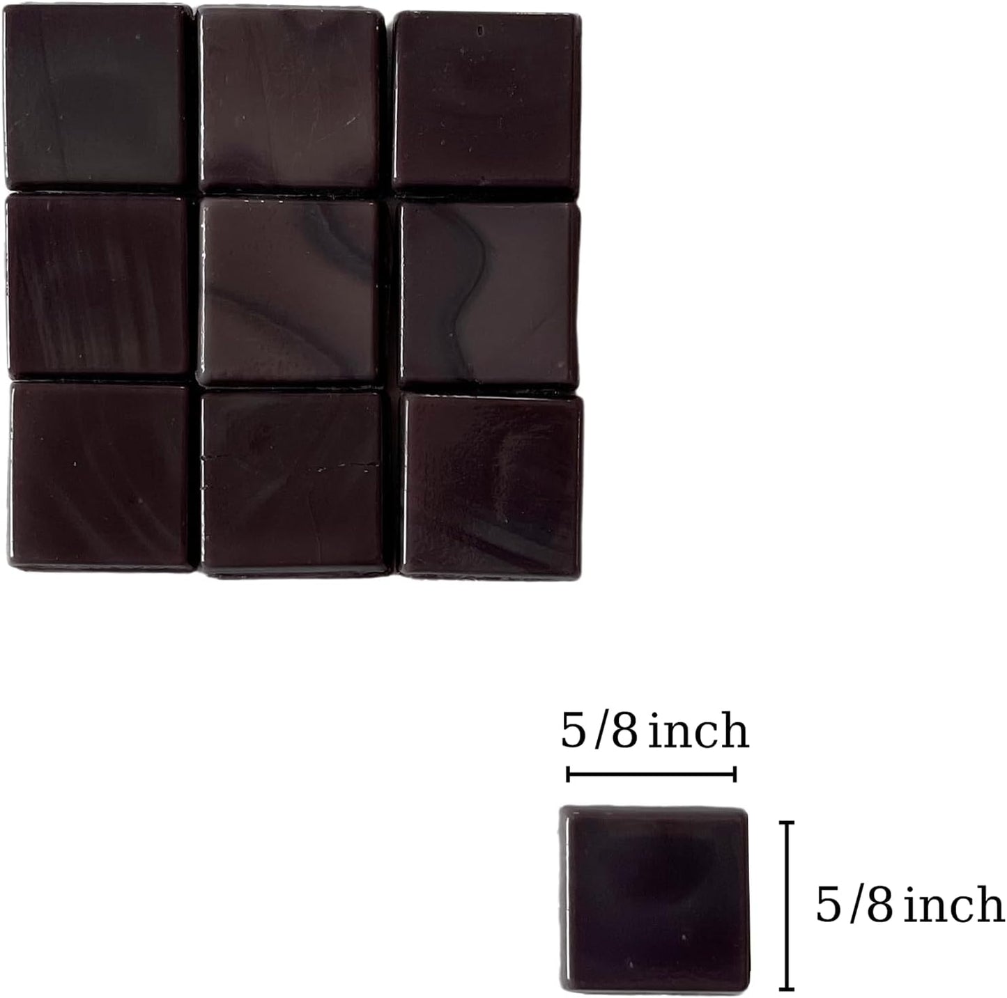 SMEIINIK 1.1lb Bulk Single Iridescent Color Mosaic Tiles for Crafts, Glass Mosaic Pieces for Mosaic Puzzles, Stained Glass Tiles for Mosaic DIY, Mosaic Making Supplies(AJ46-27)