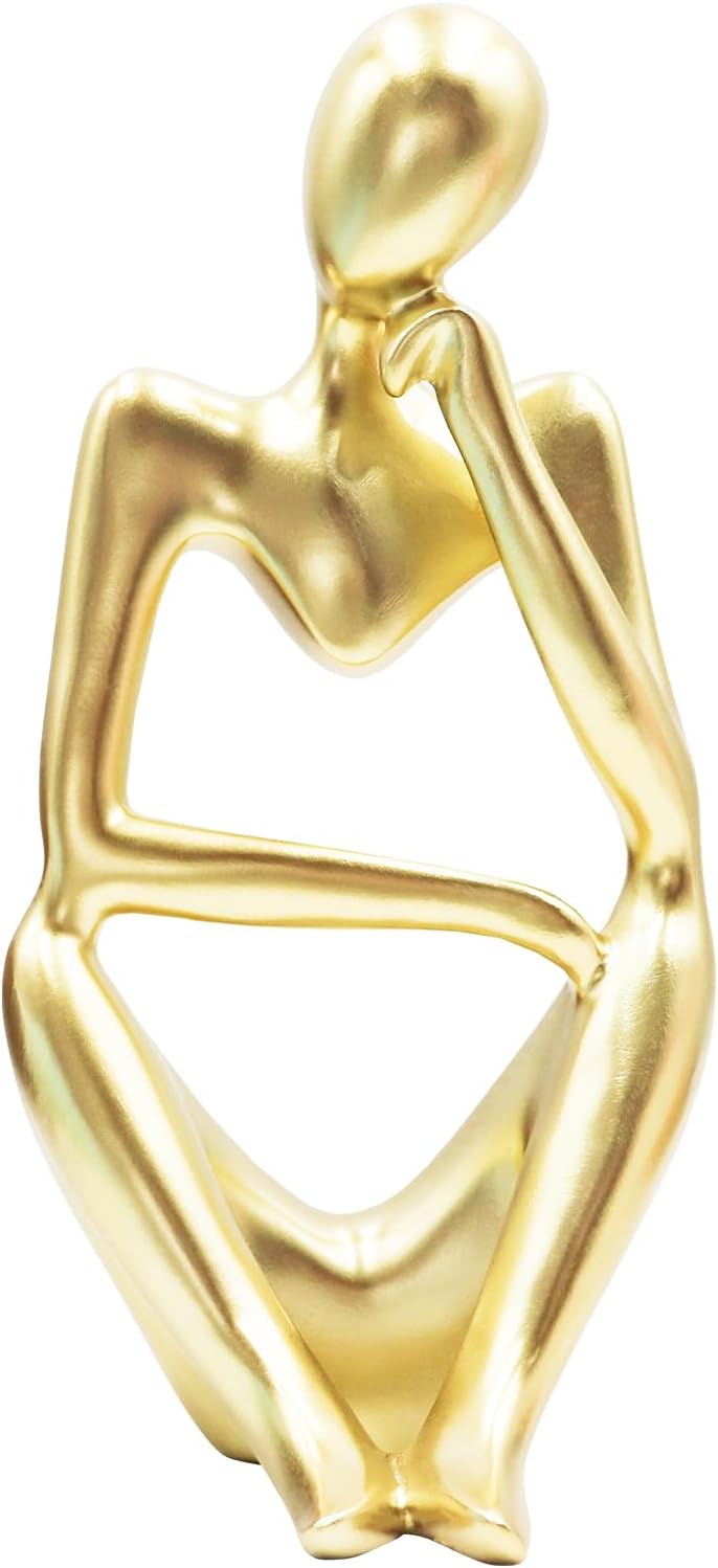 Thinker Statues and Sculptures, Resin Thinker Statue Ornaments, Abstract Style Sculptures, Housewarming Gifts, Housewarming Decorations, Living Room Dining Desk Decorations