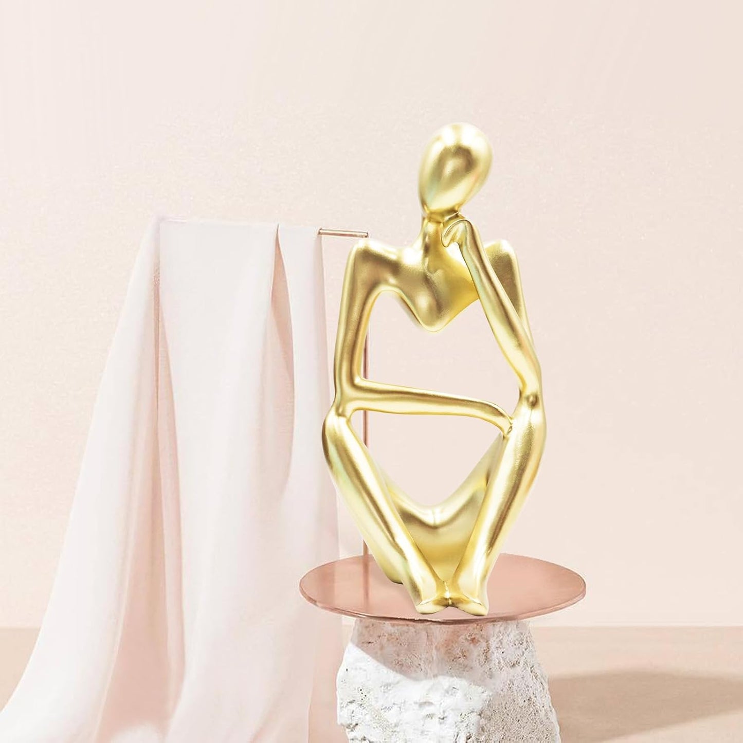 Thinker Statues and Sculptures, Resin Thinker Statue Ornaments, Abstract Style Sculptures, Housewarming Gifts, Housewarming Decorations, Living Room Dining Desk Decorations