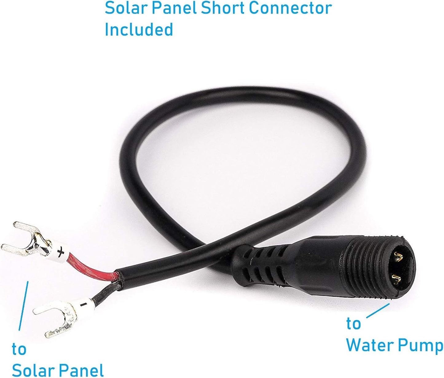 12V - 24V DC Brushless Submersible Water Pump, 410GPH, for Solar Fountain, Fish Pond, and Aquarium