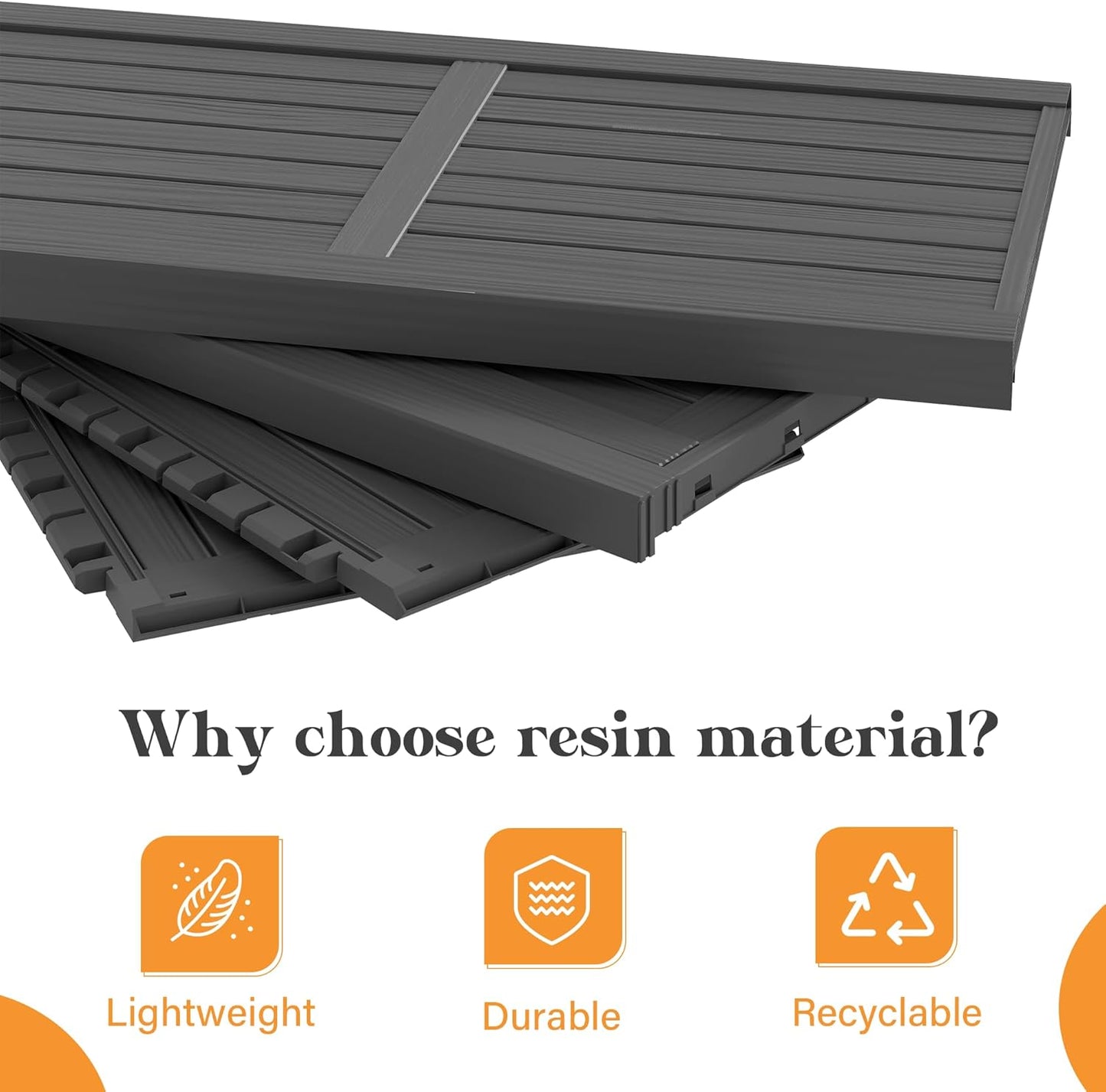 Shed Outdoor Storage Shed with Sloping Roof and Lockable Door, Resin Outdoor Storage Box Cabinet Waterproof and Multiple Hooks for Backyard, Patio, Poolside, Black