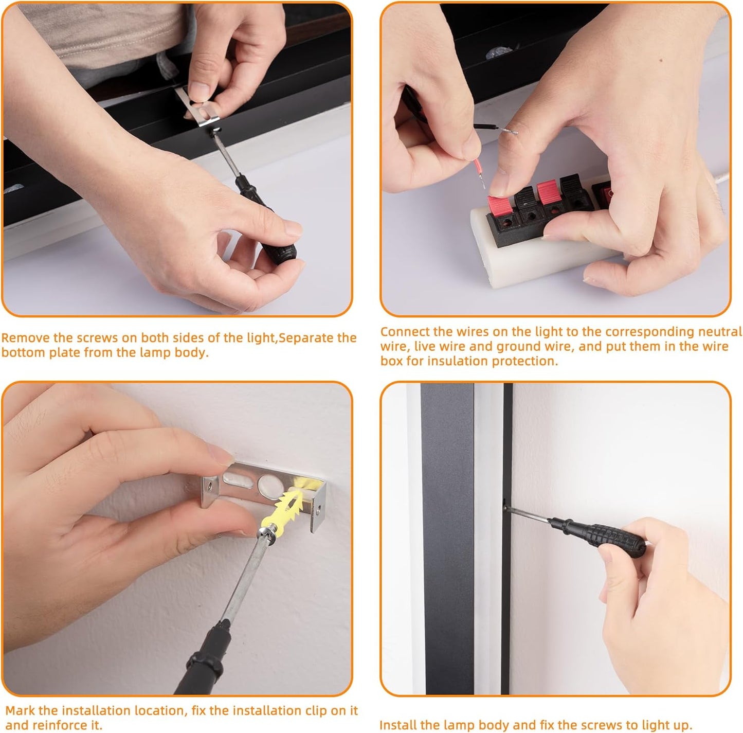 Modern Outdoor Wall Lights, 2 Pack Long Wall Sconce, Lighting Fixtures Long Wall Light 24w Waterproof Ip65 Black Exterior Sconce Led Linear Light for Garage, Patio (2pack-black, 60inch)