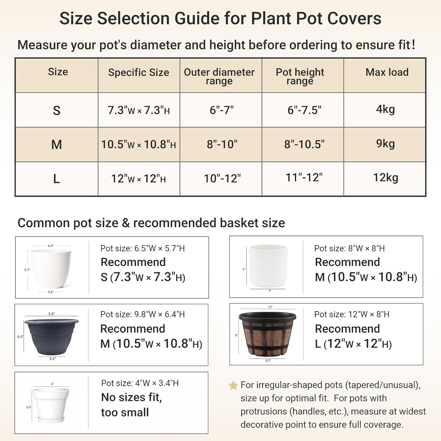 Dahey Jute Cotton Rope Plant Basket Mini Woven Storage Basket for Up to 7" Planter, Decorative Flower Pot Cover Closet Storage Bin Table Desk Organizer Modern Home Decor, Grey