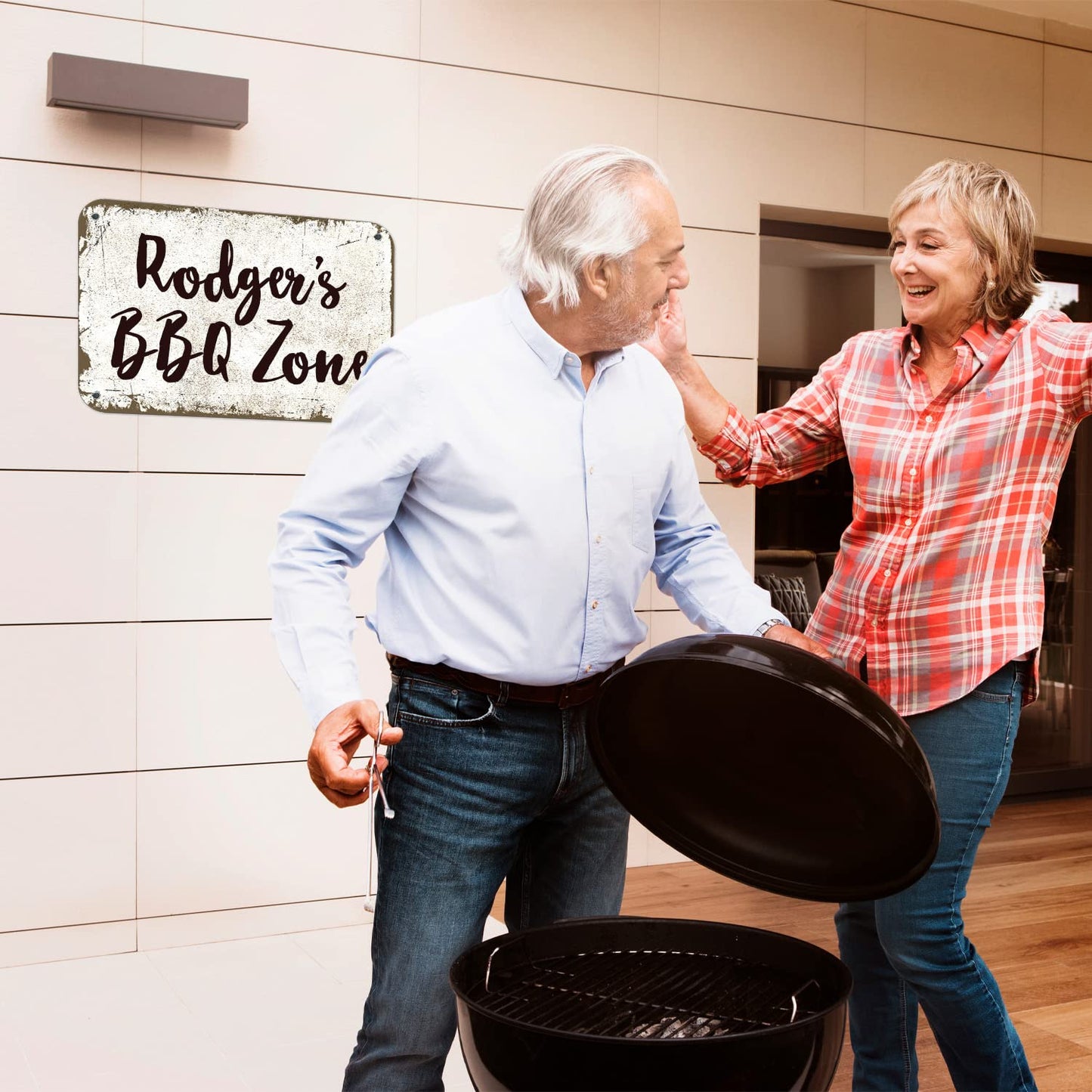 Rustic Custom Sign, Personalized Metal Signs, Gift for Him Men Dad, Man Cave, Indoor and Outdoor Use 12x18 Inches, ACM, Fade Resistant, Made in USA