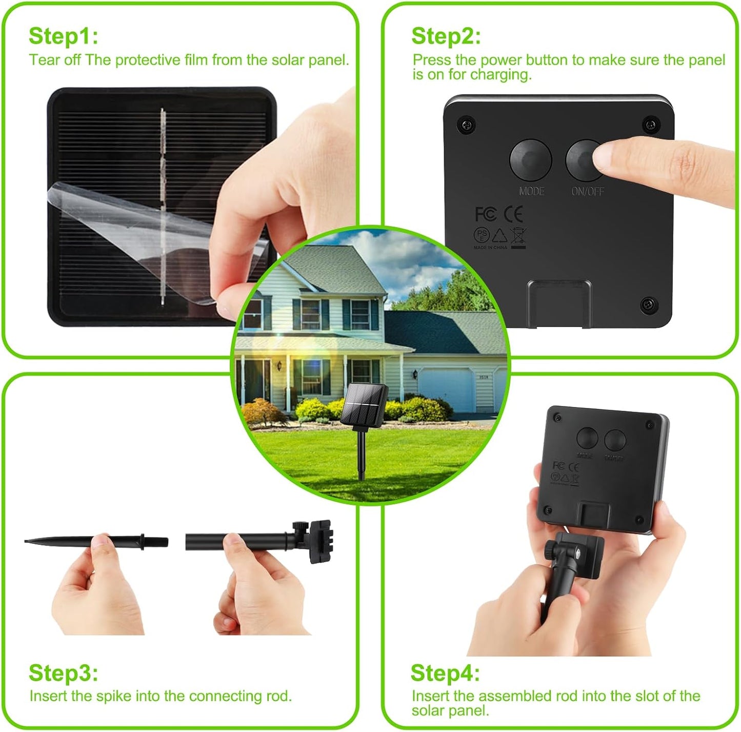 Brightever Outdoor Solar String Lights Waterproof, 6-Pack Total 240FT 600 LED Solar Powered Fairy Light with 8 Lighting Modes, Solar Twinkle Lights for Patio, Garden, Party, Wedding (Warm White)