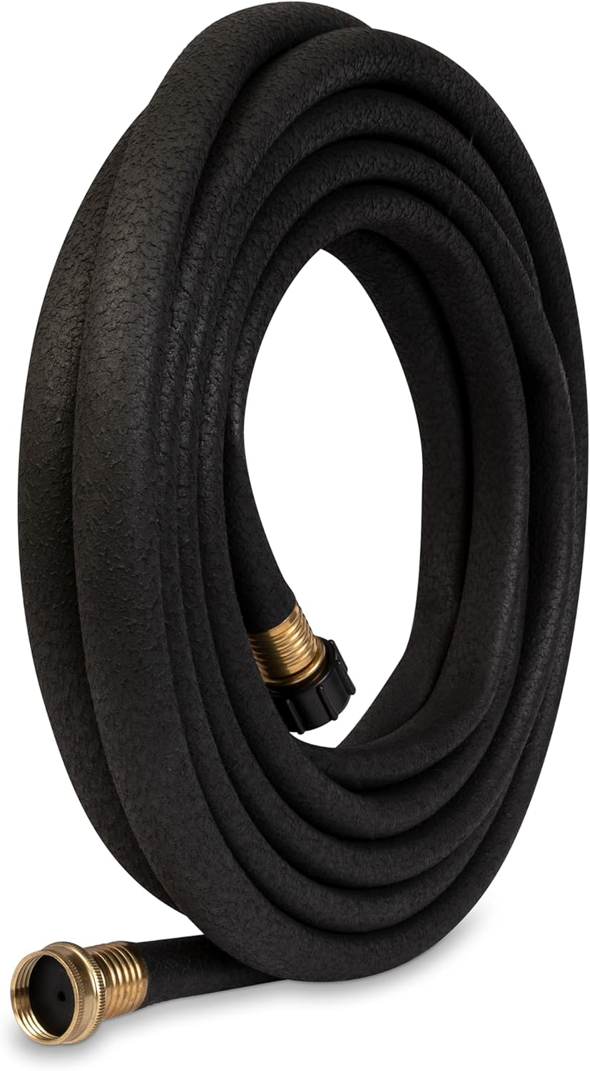 Gilmour 5/8" x 25' Round Weeper Soaker Hose for Garden Beds, Drip Irrigation Outdoor Hose, Flexible Garden Hose for Vegetable Gardens, Flower Beds, Lawns, and Orchards