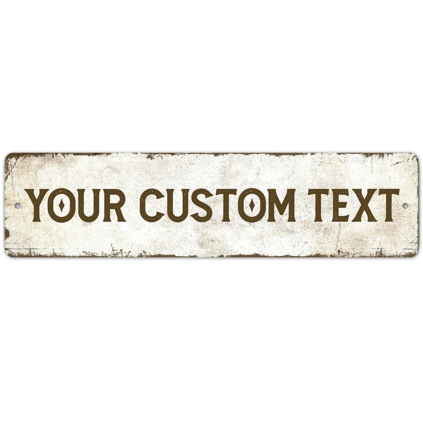 Rustic Custom Sign, Personalized Metal Signs, Gift for Him Men Dad, Man Cave, Indoor and Outdoor Use, 4x18 Inches, ACM, Fade Resistant, Made in the USA