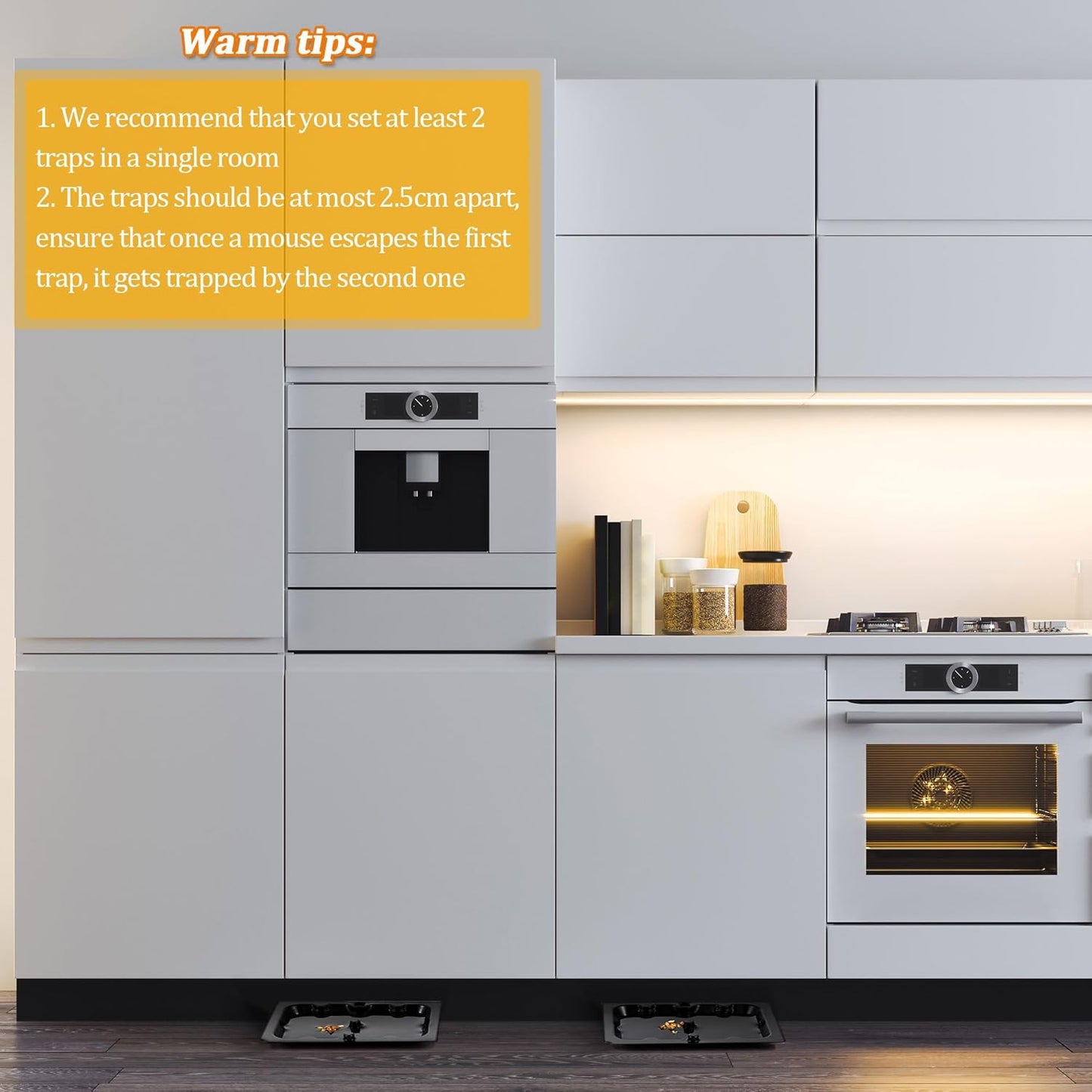 Qualirey 36 Pack Mouse and Insect Glue Traps, Strong Sticky Mice Traps Indoor for Home, Pre Scented Rodent Pads with Non Toxic Glue for House Garage, Ready to Use, Safe to Children and Pets (Black)