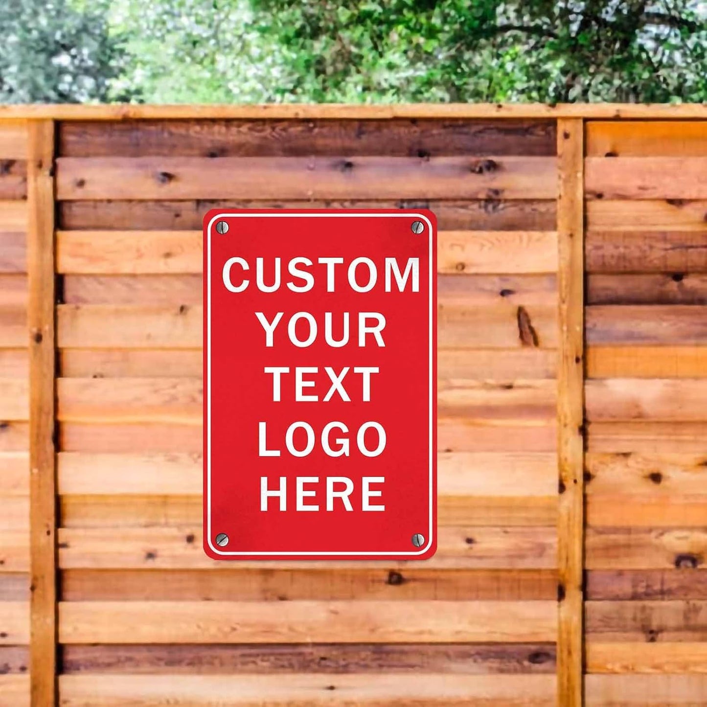 Custom Sign, Personalized Metal Signs, Customize for Office, Business, Workplace, Office, Home, Delivery Signs, Metal Sign With Your Own Image, Text,Photo, Pets, Kids Art Made in USA (Design 5)