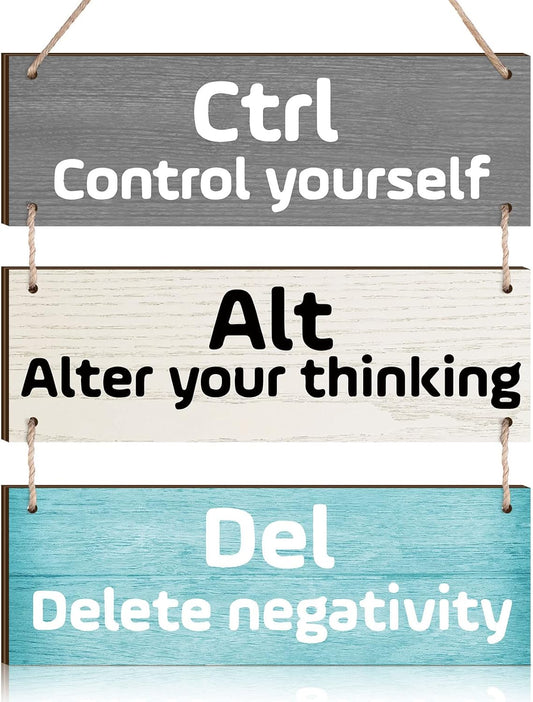 Office Wall Decor Inspirational Wall Art for Motivational Plaques Rustic Wooden Hanging Decor Positive Saying Quote Sign Art for Home Office Living Room(Green)