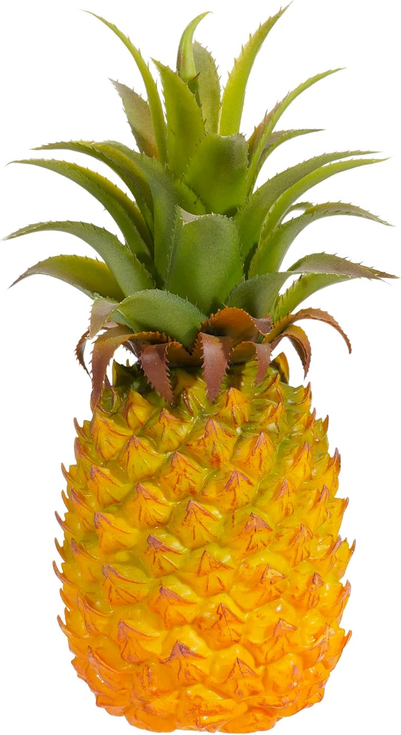 QIRMIZI Artificial Pineapple -Simulated Fruit Decoration, Lifelike Fake Fruit Model, Perfect for Home Decor, Kitchen, Party & Photography Prop – Realistic & Eco-Friendly,Yellow Large