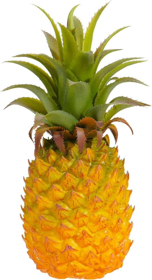 QIRMIZI Artificial Pineapple -Simulated Fruit Decoration, Lifelike Fake Fruit Model, Perfect for Home Decor, Kitchen, Party & Photography Prop – Realistic & Eco-Friendly,Yellow Small