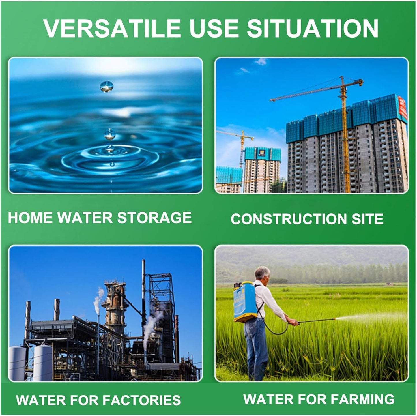 Portable Water Tank Water Storage Tank for Camping with Spigot Hose Plastic Water Container Water Storage Container for Emergency Water Storage Hiking Outdoor(Size:13gallon / 50L)