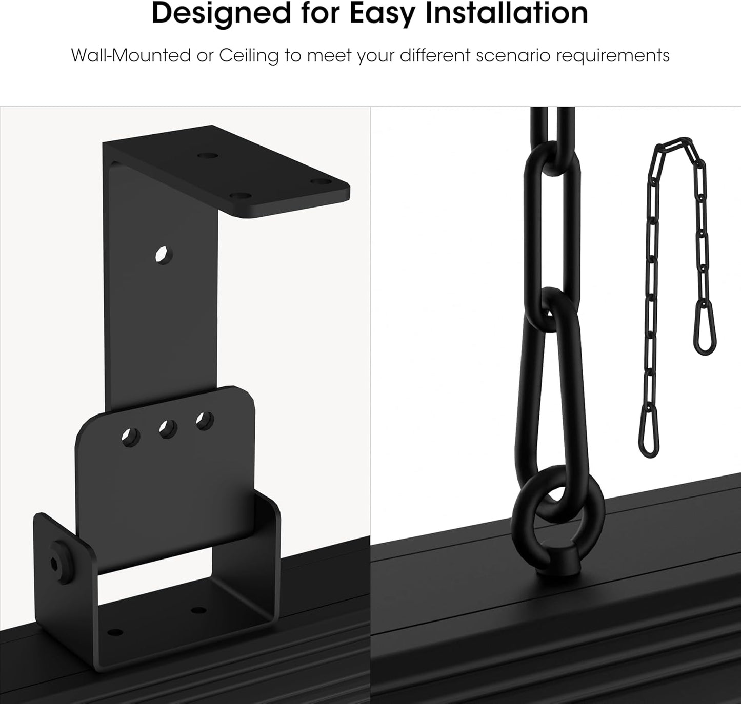 Ceiling Electric Outdoor Heater Wall-Mounted Hanging Patio 1500W Infrared 9 Heat Levels, 24H Timers, 1s Heating Carbon Fiber Tube Wall Heater for Gazebo, Balcony