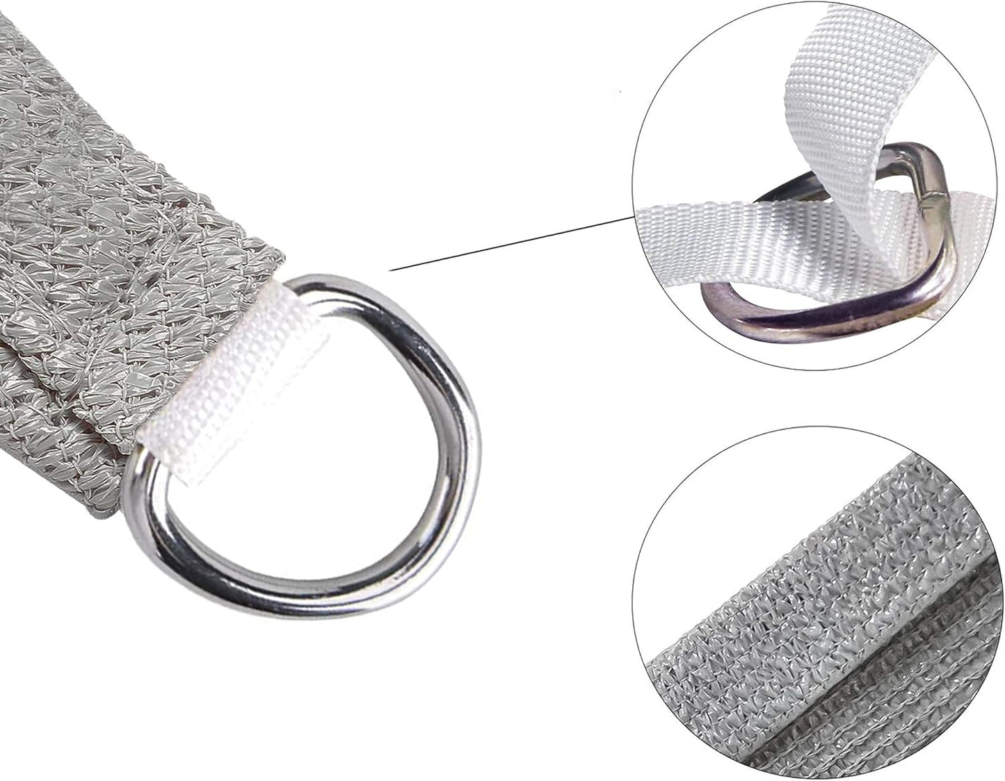 10' x 11' Gray Rectangle Sun Shade Sail SSP1212 Canopy Durable Fabric UV Block Awning,We Make Custom Orders