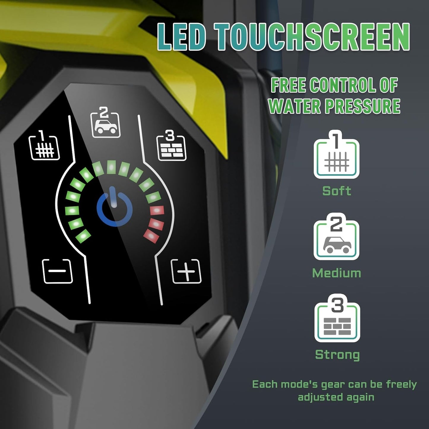 Pressure Washer with 4 Quick Connect Nozzles,Inlet Hose & Filter, Foam Cannon for Cars/Fences/Driveways Cleaning