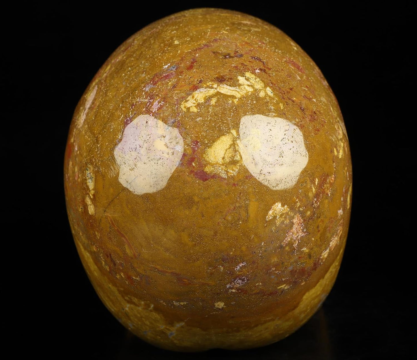 Skullis 5.0" Indian Agate Crystal Carved Crystal Skull. Hand Carved Gemstone Fine Art Sculpture.2392