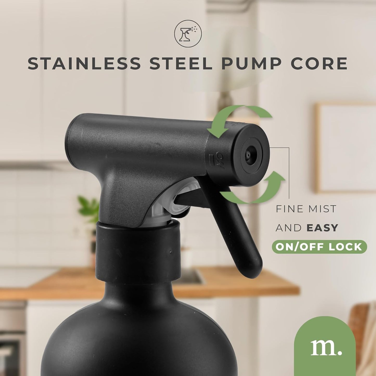 MaisoNovo Spray Bottle for Hair - 16.9 fl oz Black x 2 with 16 Labels