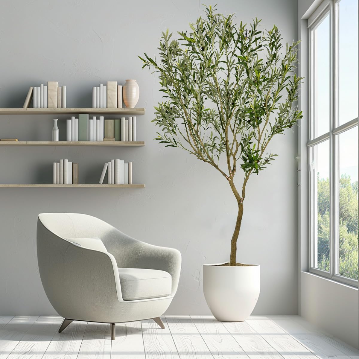 8ft Artificial Olive Tree Fake Tree Interior Decoration Tree Artificial Tree Fauk Tree